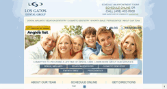 Desktop Screenshot of losgatosdentists.com